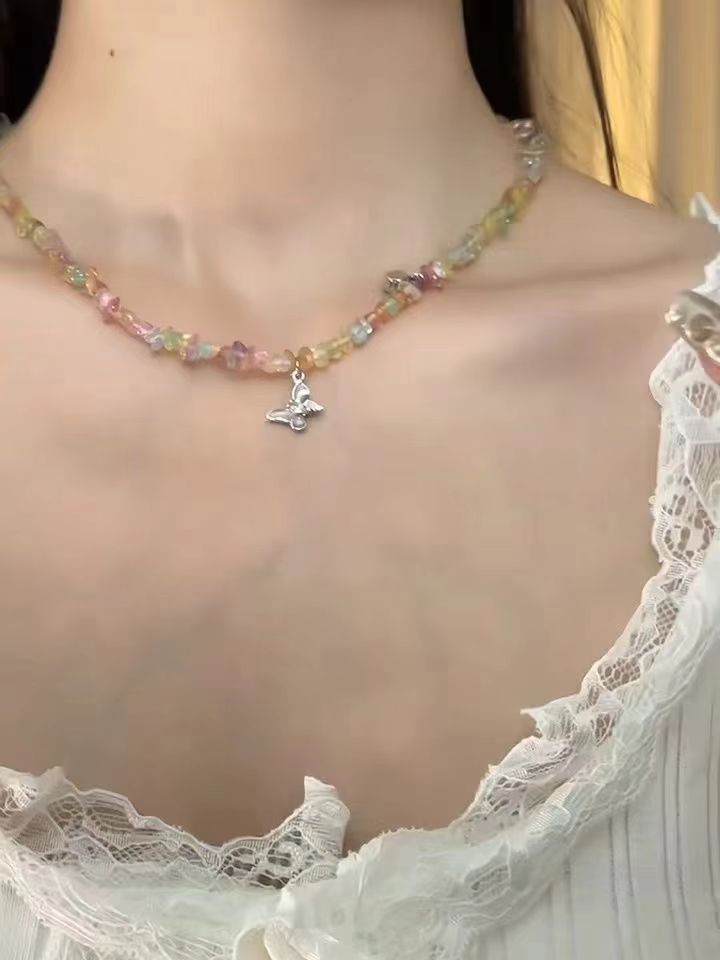 Star Custom 2025New Year's Exaggerated Punk Necklace y2k Irregular Subculture Hip-Hop Trend Unisex Niche Collarbone Chain