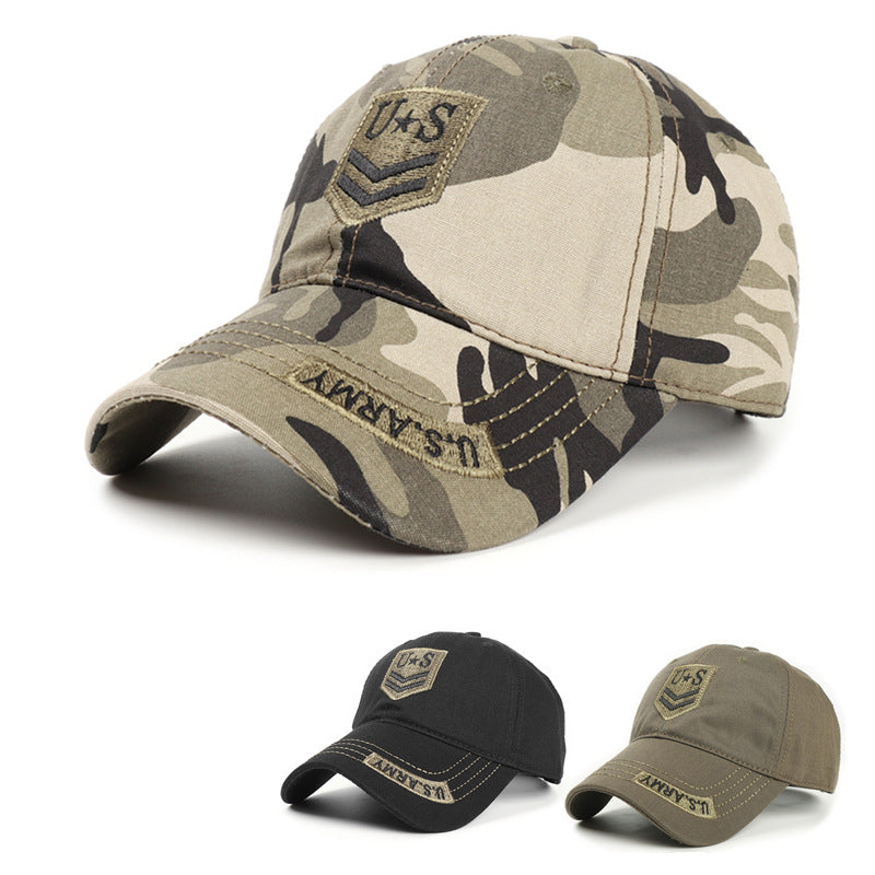 Celebrity Style Hat Autumn Winter Hat Cotton Soft Top Outdoor Camouflage Baseball Cap Unisex Hat Mountaineering Duckbill Cap