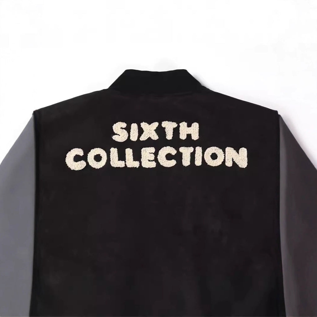 Star Style Autumn Winter Sports Jacket Casual Loose Long Sleeve Top Couple Spliced Sleeve Baseball Cotton Jacket Handsome Unisex Outerwear