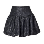 "Traitor" MV Vibe Sequin Skirt - Cream Coquette Mini