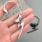 Star Style Thorn Spine Skeleton Mechanical Style Ear Hook Niche Design Irregular Metal Non-Pierced Ear Clip Unisex Earrings Has Been Blessed for Safety