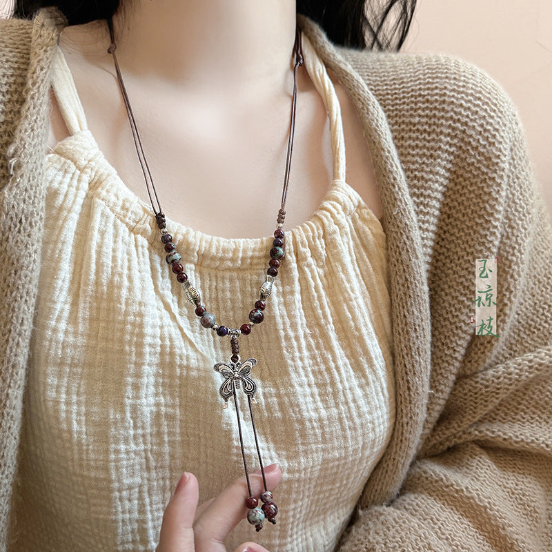 Star Custom 2025New Year's Exaggerated Punk Necklace y2k Irregular Subculture Hip-Hop Trend Unisex Niche Collarbone Chain