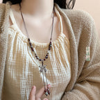 Star Custom 2025New Year's Exaggerated Punk Necklace y2k Irregular Subculture Hip-Hop Trend Unisex Niche Collarbone Chain