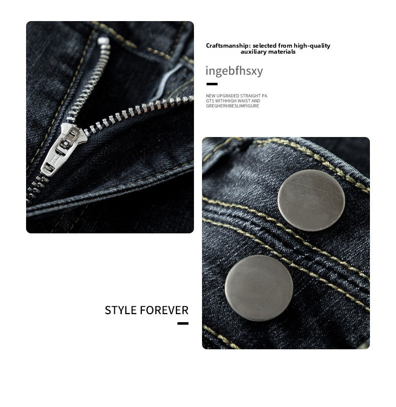 Rockstar Girlfriend High-Waist Cigarette Jeans - Noir Black