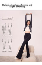 Custom Celebrity Design v2025New Autumn Winter Flared Shark Pants Slimming Yoga Fleece Casual Shark Pants