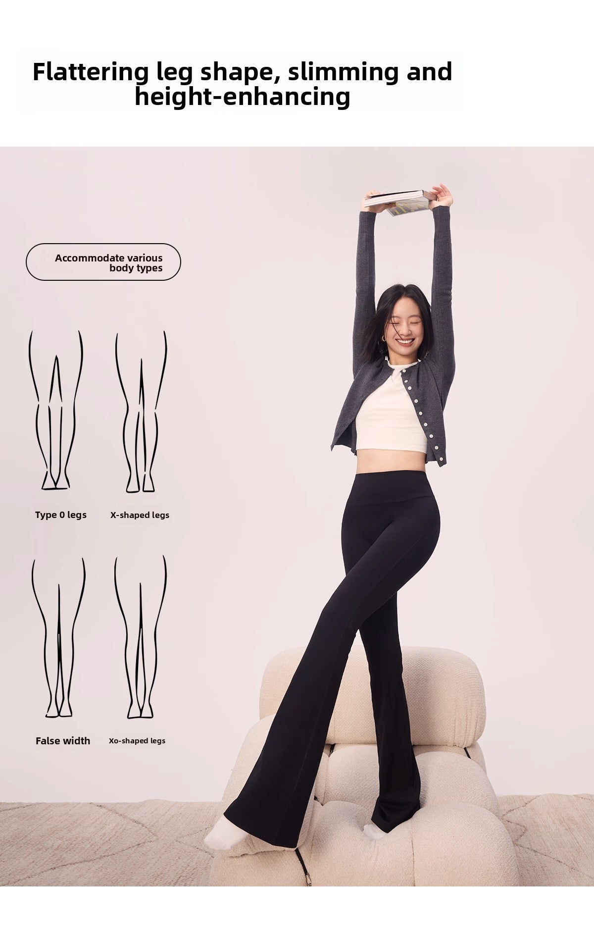 Custom Celebrity Design v2025New Autumn Winter Flared Shark Pants Slimming Yoga Fleece Casual Shark Pants