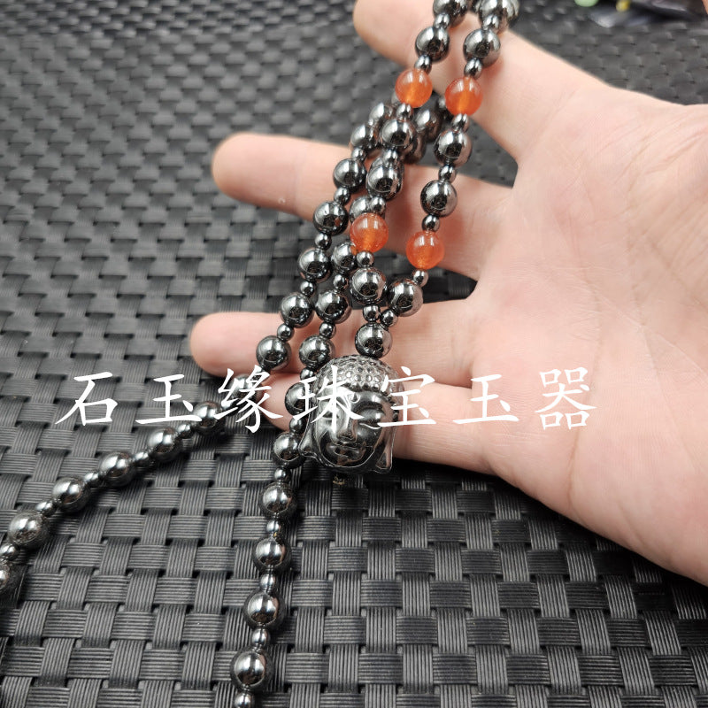 Star Custom Celebrity Imitation Terahertz Dolphin Necklace Round Ring Jade Clasp Cross Necklace Jewelry Sweater Chain Collarbone Necklace