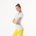 Star Custom SWIFT SPEED Yoga Clothes Women's Top Sexy Quick-Drying Gym Sports Morning Exercise Running Round Neck Short Sleeve TS