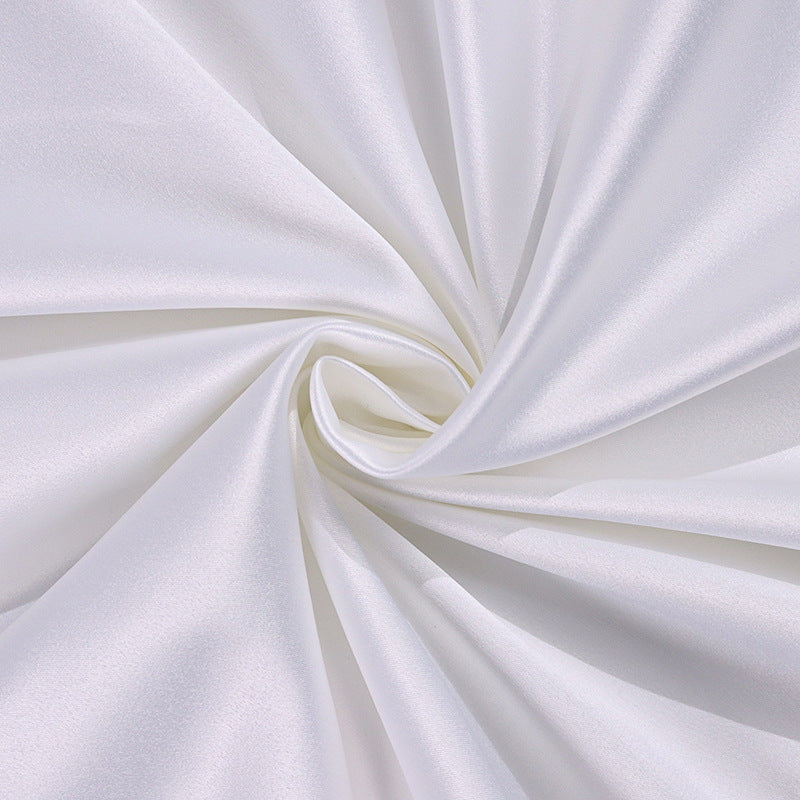 Square Neck Strap Dress Sexy Satin Lace Backless Hip-Mid Skirt Dress