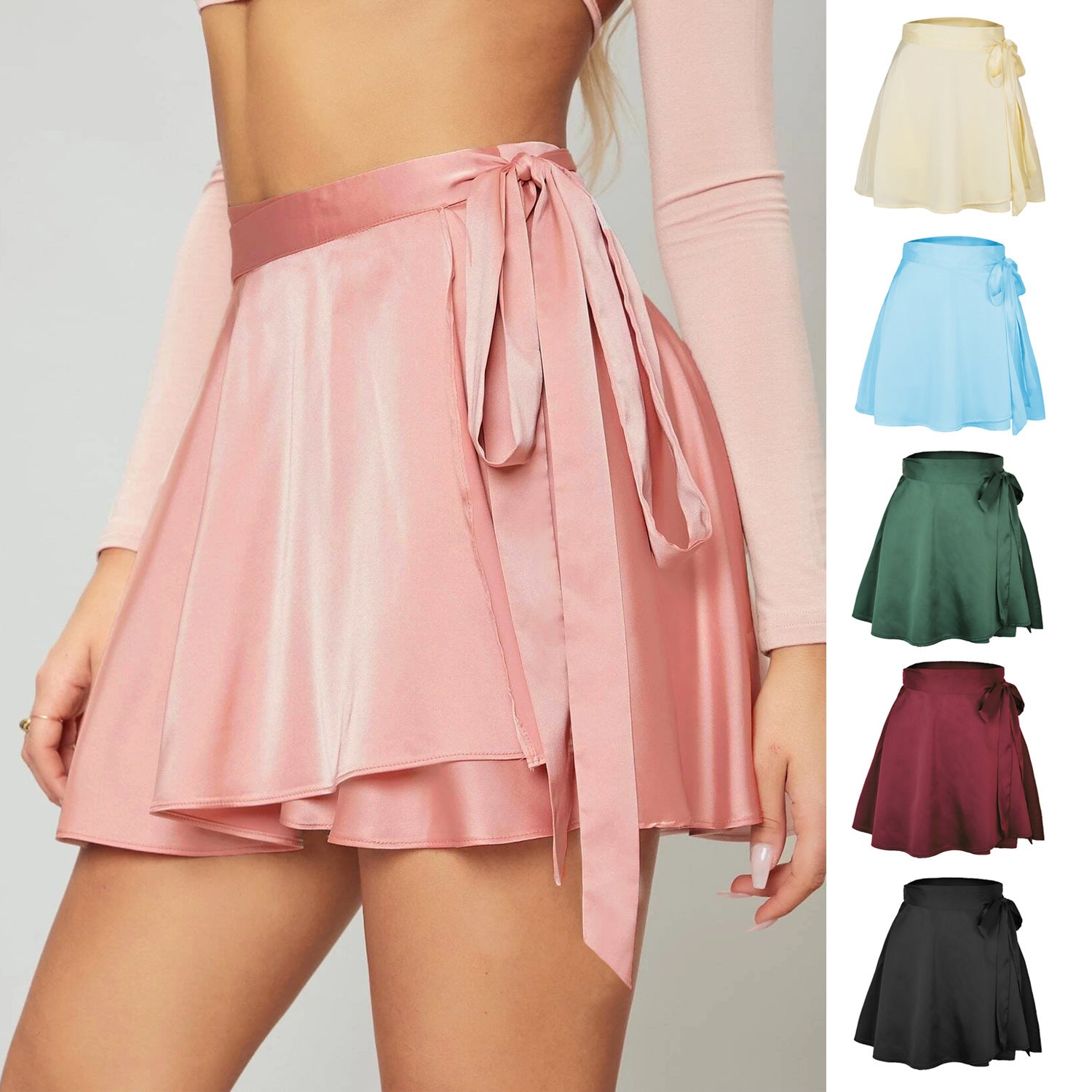 Grunge Fairy Wrap Skirt - Asymmetrical Cut