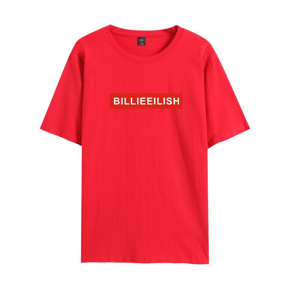Celebrity Style Billy New Men's and Women's Round Neck Short Sleeve T Shirt