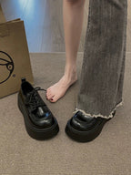 90s Grunge Platform Oxfords - Chunky Sole height Booster
