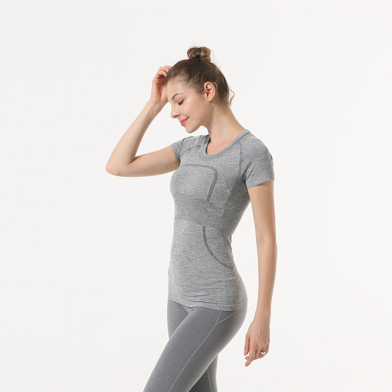 Star Custom SWIFT SPEED Yoga Clothes Women's Top Sexy Quick-Drying Gym Sports Morning Exercise Running Round Neck Short Sleeve TS