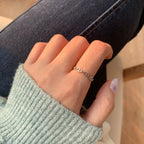 2026New design with high-quality texture925Index Finger Pure Silver Decorative Ring for Women, Light Luxury Niche ins Minimalist Style Personality Fashion Ring