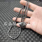 Star Custom Celebrity Imitation Terahertz Dolphin Necklace Round Ring Jade Clasp Cross Necklace Jewelry Sweater Chain Collarbone Necklace