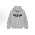 New Essentials Silicone Style Autumn Winter Double Row Letter Print Fleece-Lined Hoodie HOODIE