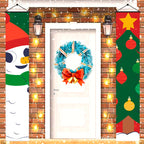 2026New Year Christmas Couplets Santa Claus Soldier Outdoor Decoration Door Curtain Hanging Flag Outdoor European and American