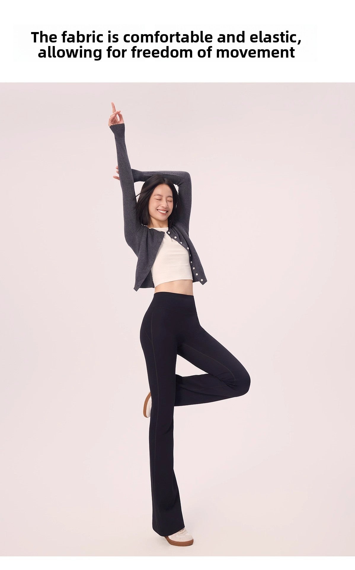 Custom Celebrity Design v2025New Autumn Winter Flared Shark Pants Slimming Yoga Fleece Casual Shark Pants