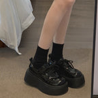 90s Grunge Platform Oxfords - Chunky Sole height Booster