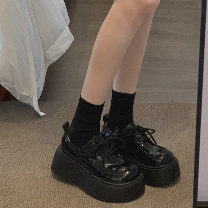 90s Grunge Platform Oxfords - Chunky Sole height Booster