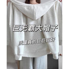 "Build a B*tch" Oversized Zip-Up Hoodie - Cozy Gamer Girl Aesthetic