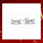 Panjia Silver Plated Hot Selling Product Bow Necklace Ear Stud Ring Bracelet4Set Gift Set Women's All-Matching