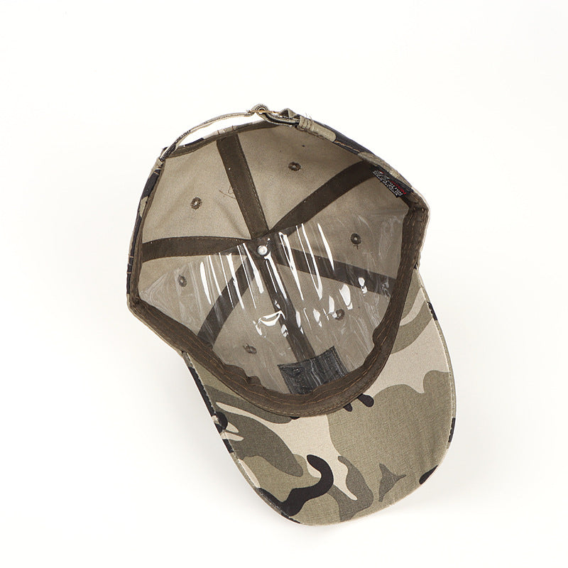 Celebrity Style Hat Autumn Winter Hat Cotton Soft Top Outdoor Camouflage Baseball Cap Unisex Hat Mountaineering Duckbill Cap