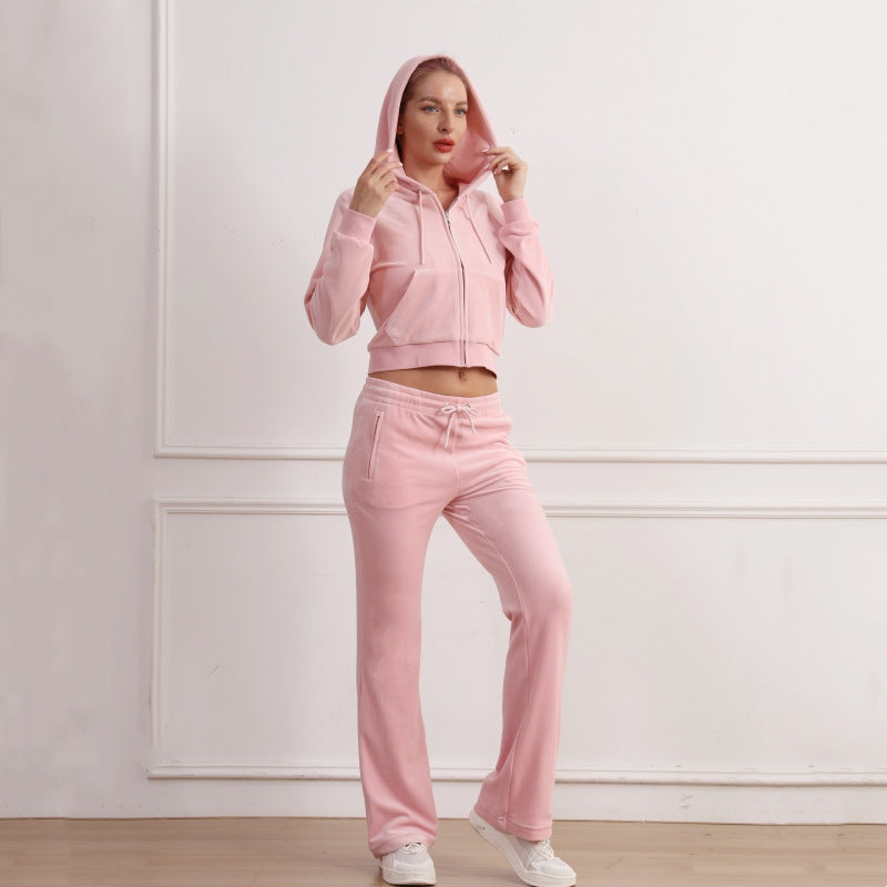 Y2K "McBling" Velour Tracksuit - Mint Green 2000s Aesthetic