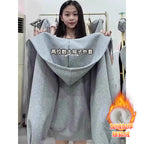 "Build a B*tch" Oversized Zip-Up Hoodie - Cozy Gamer Girl Aesthetic