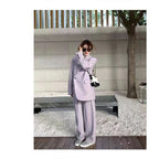 Fashionable Casual High-End Women's Blazer2025New Spring and Autumn Korean Style Loose Slimming Two-Piece Suit Set