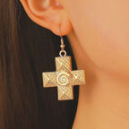 Celebrity Style Decorative Chain Jewelry Personalized Cross Alloy Pendant Necklace  Minimalist Style Clip Simple Internet Celebrity Collarbone Chain for Women