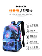 Celebrity Style Trendy European and American Billie Pencil Bag Shoulder Backpack Three-piece School Bag