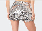 Custom Celebrity Design2023Spring New Irregular Size Sequin Fashion Short Mini Skirt Women's Clothing