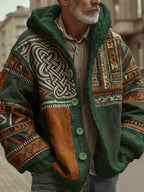 2025Hot Selling  Foreign Trade New Christmas3D Digital Printed Casual Zipper Hooded Jacket