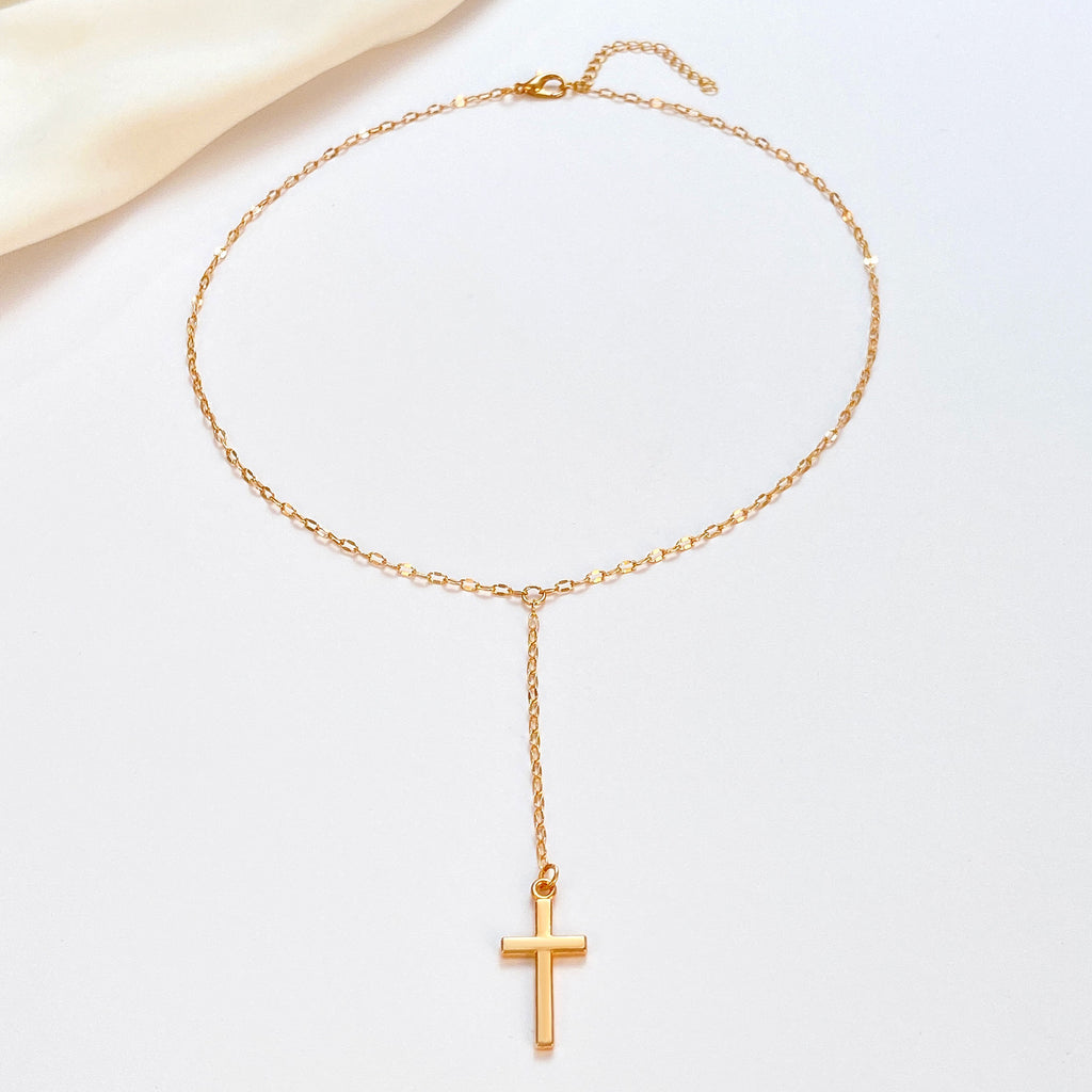Celebrity Style Popular Cross Long Chain Necklace for Women Easter Trendy Jewelry Sexy Tassel Virgin Mary Pendant