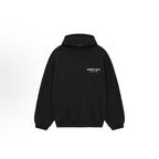 New Essentials Silicone Style Autumn Winter Double Row Letter Print Fleece-Lined Hoodie HOODIE