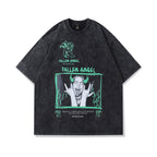 Celebrity Style American Retro Billie Singer Character Print Short Sleeve T Men's and Women's Street Style Short Sleeve T-Shirt