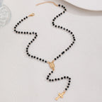 Celebrity Style Popular Cross Long Chain Necklace for Women Easter Trendy Jewelry Sexy Tassel Virgin Mary Pendant