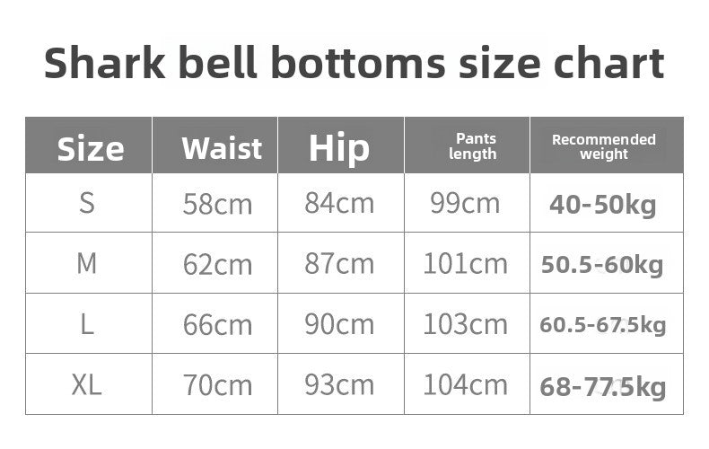 Custom Celebrity Design v2025New Autumn Winter Flared Shark Pants Slimming Yoga Fleece Casual Shark Pants