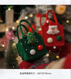 48h Shipping Christmas Eve Packaging Bag Small Gift Bag Felt Handheld Candy Bag