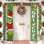 2026New Year Christmas Couplets Santa Claus Soldier Outdoor Decoration Door Curtain Hanging Flag Outdoor European and American