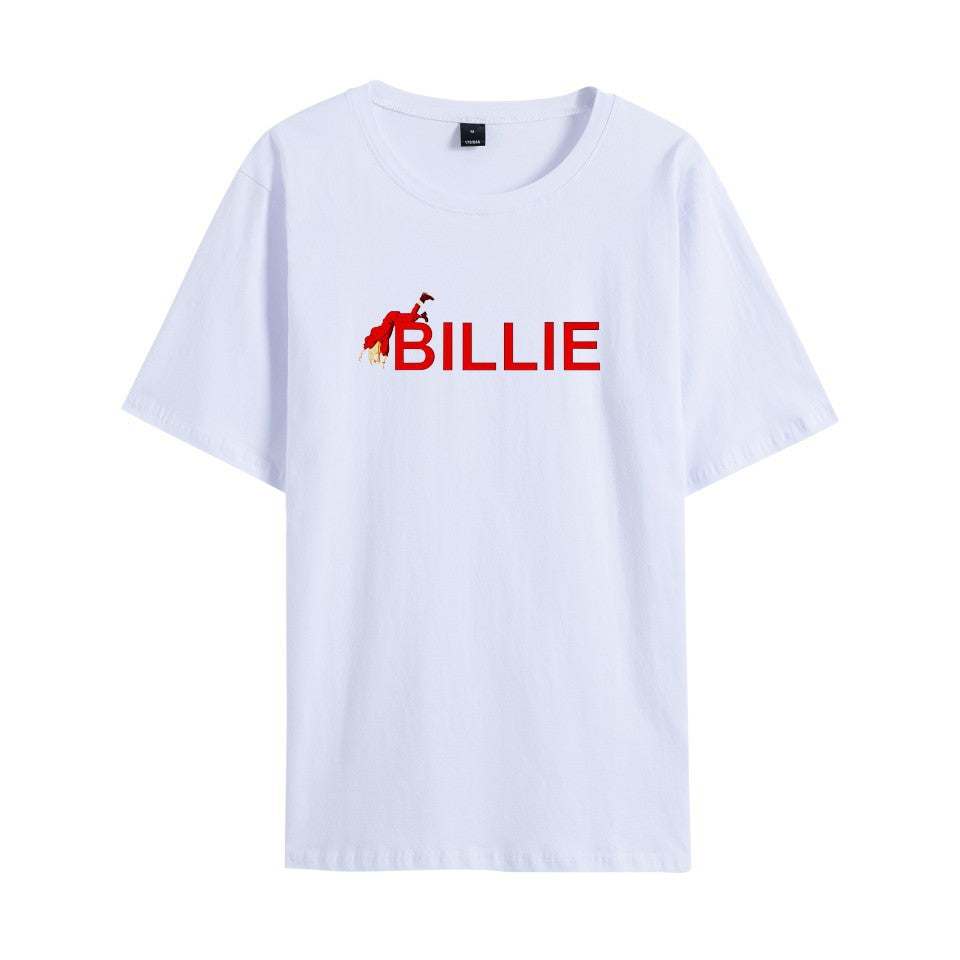 Celebrity Style Billy New Men's and Women's Round Neck Short Sleeve T Shirt