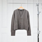 Monet Casual Chic with an Elegant Feel Cable Knit Wool Cashmere Round Neck Long Sleeve Sweater for Women