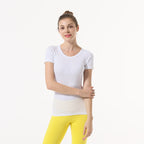 Star Custom SWIFT SPEED Yoga Clothes Women's Top Sexy Quick-Drying Gym Sports Morning Exercise Running Round Neck Short Sleeve TS