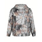 2025European and Autumn New Women's Fashion3d Digital Printed Camouflage Maple Leaf Sweatshirt Jacket
