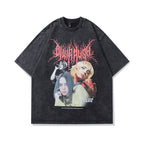 Celebrity Style American Retro Billie Singer Character Print Short Sleeve T Men's and Women's Street Style Short Sleeve T-Shirt