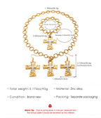 Celebrity Style Decorative Chain Jewelry Personalized Cross Alloy Pendant Necklace  Minimalist Style Clip Simple Internet Celebrity Collarbone Chain for Women