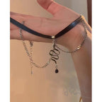 Star Custom 2025New Year's Exaggerated Punk Necklace y2k Irregular Subculture Hip-Hop Trend Unisex Niche Collarbone Chain