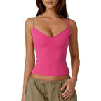 Street Style Camisole Summer Dopamine Hot Girl Crop Top T Women's Milk Silk Tank Top