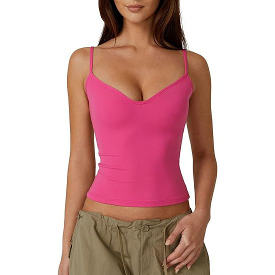 Street Style Camisole Summer Dopamine Hot Girl Crop Top T Women's Milk Silk Tank Top